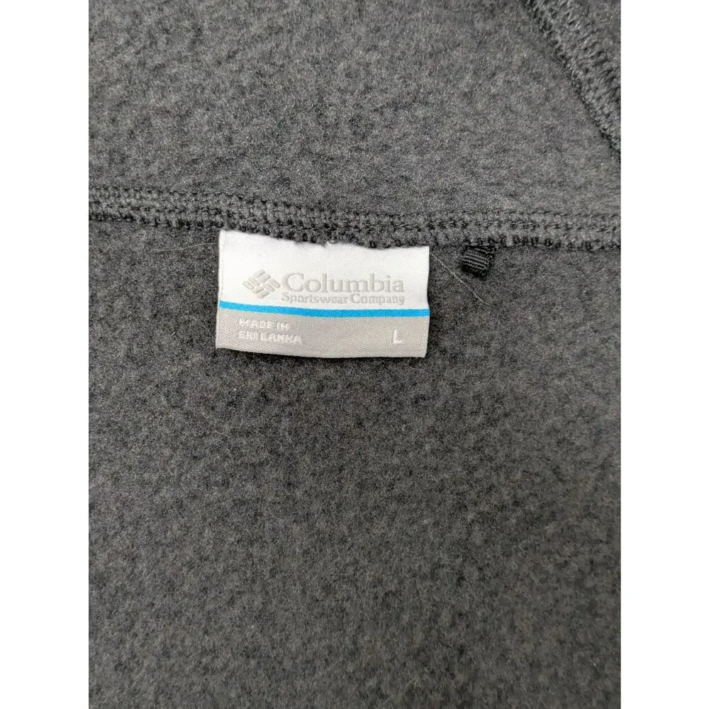 Women's Chicago Bulls Columbia Black Sweater Large Quarter-Snap Hoodie - Picture 6 of 7
